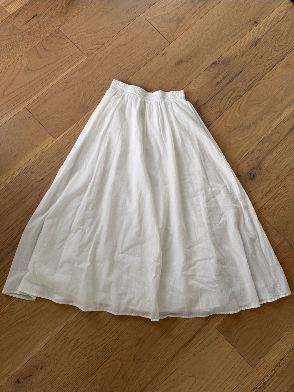 Zara Woman’s XS White A-Line Midi Skirt